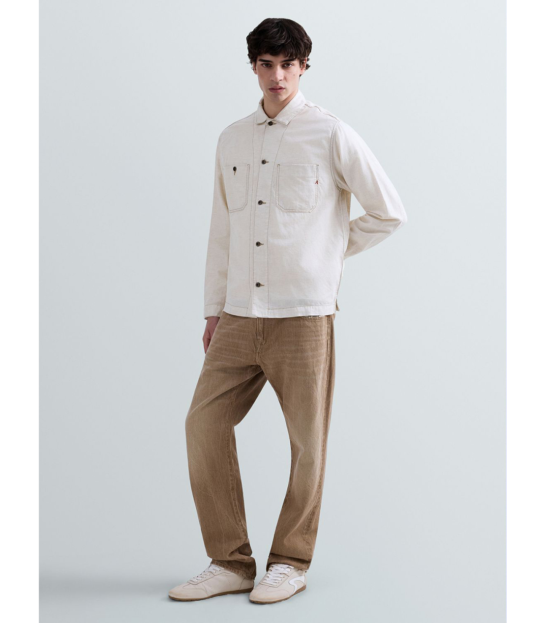 デニムオーバーシャツ（セットアップ） 詳細画像 アイボリー 4